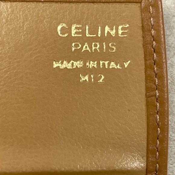 CELINE Vintage Macadam Coated Canvas w/ Leather Trim Coin Case, Pre-Owned - Picture 4 of 10